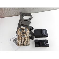 GAME CAMERA AND BINOCULARS