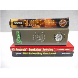 ASSORTED RELOADING BOOKS