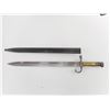 Image 2 : ARGENTINE M1891 SWORD BAYONET WITH SCABBARD