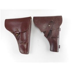 MILITARY TYPE BROWN HOLSTERS