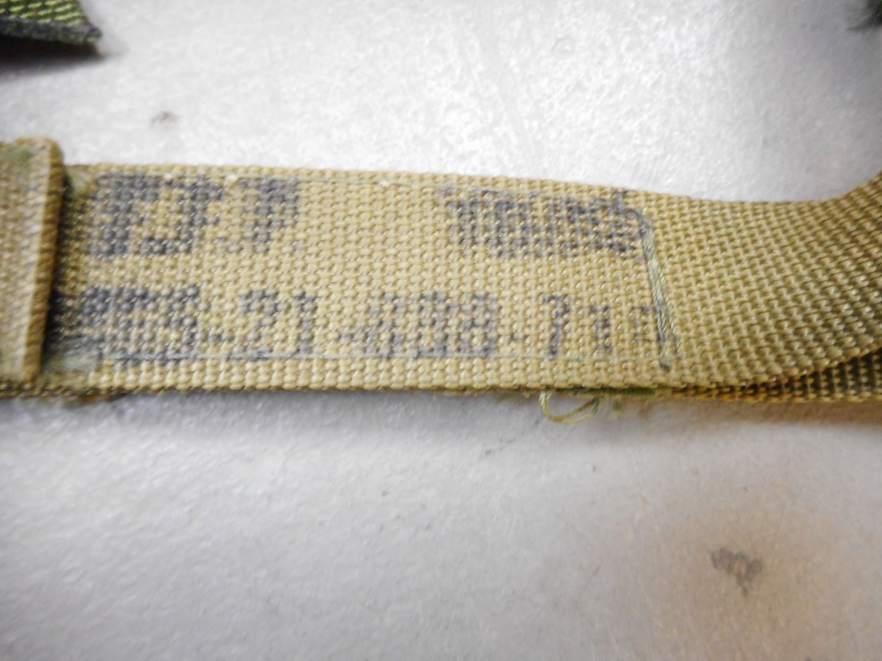 CANADIAN MILITARY 82 PATTERN RUCK SACK PARTS