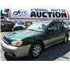 Image 1 : A9 -- 2002 SUBARU LEGACY OUTBACK, GREEN, 230,313 KMS "NO RESERVE"