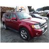 Image 2 : A7 --  2009 FORD ESCAPE LTD  , Red , 211613  KM's