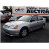 Image 1 : L1A --  2002 HONDA CIVIC DX , Silver , 132443  KM's