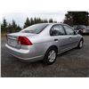 Image 3 : L1A --  2002 HONDA CIVIC DX , Silver , 132443  KM's