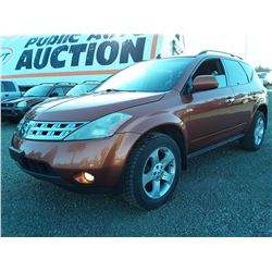 G6 --  2003 NISSAN MURANO SL  , Orange , 165867  KM's