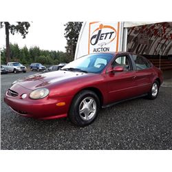 M5 --  1999 FORD TAURUS SE , Red , 177729  KM's