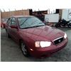 Image 2 : A1 --  2002 HYUNDAI ELANTRA , Red , 142040  KM's "NO RESERVE"
