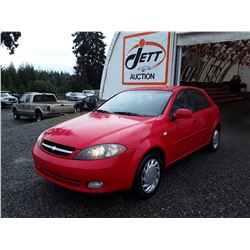 N1 --  2005 CHEVROLET OPTRA 5 , Red , 124991  KM's