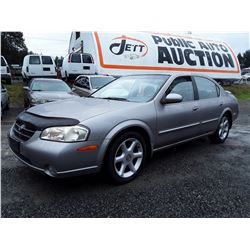 J2 --  2000 NISSAN MAXIMA GLE , Grey , 281156  KM's