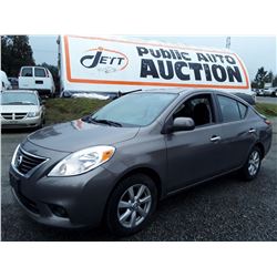 O3 --  2012 NISSAN VERSA S  , Brown , 161943  KM's