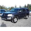 Image 1 : A12F -- 2003 TOYOTA 4RUNNER LTD SUV, GREY, 268,544 KMS