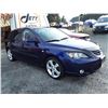 Image 2 : A1 --  2005 MAZDA 3  , Blue , 177125  KM's "NO RESERVE"