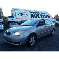 B6 --  2006 TOYOTA  COROLLA CE  , Brown , 299,999 KMS ODO STOPPED