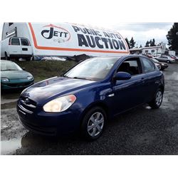 E4 --  2007 HYUNDAI ACCENT , Blue , 133493  KM's