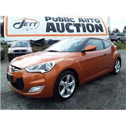 H6 --  2014 HYUNDAI VELOSTER , Orange , 164278  KM's