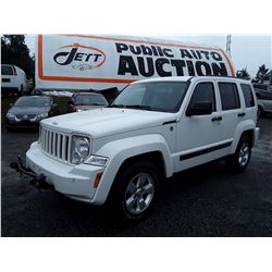 J6 --  2010 JEEP LIBERTY SPORT , White , 194281  KM's