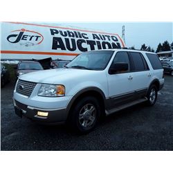 K3 --  2004 FORD EXPEDITION EDDIE BAUER  , White , 275009  KM's