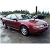 Image 2 : A3 --  2001 OLDSMOBILE ALERO GX  , Red , 200696  KM's "NO RESERVE"