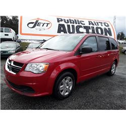 F3 --  2012 DODGE GRAND CARAVAN , Red , 199877  KM's