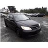Image 2 : A6 --  2004 HONDA CIVIC DX VP , Black , 240958  KM's "NO RESERVE"