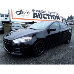 A6 --  2013 DODGE DART SXT , Black , 168937  KM's, "NO RESERVE"