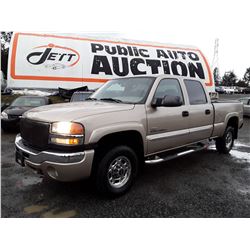 H3 --  2004 GMC SIERRA K2500 HD CREW CAB , Brown , 325810  KM's