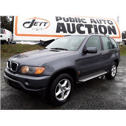 B4 --  2001 BMW X5 3.0I  , Grey , 222158  KM's