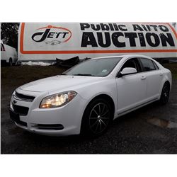C6 --  2011 CHEVROLET MALIBU 2LT , White , 203941  KM's
