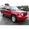 Image 2 : A10 --  2010 Jeep Patriot Sport , Red , 275836  KM's "NO RESERVE"