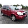 Image 2 : C5 --  2006 BUICK RENDEZVOUS CX  , Red , 181328  KM's