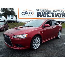 B2 --  2009 MITSUBISHI LANCER RALLIART , Red , 186900  KM's