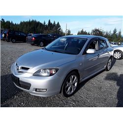 E1 --  2008 MAZDA 3  , Grey , 180163  KM's