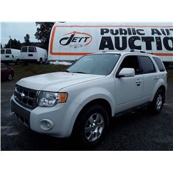 K5 --  2011 FORD ESCAPE LTD  , White , 159615  KM's