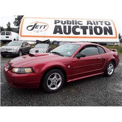 B4 --  2004 FORD MUSTANG  , Red , 150071  KM's