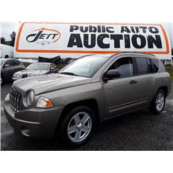 I1 --  2008 JEEP COMPASS SPORT , Brown , 152802  KM's