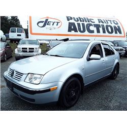 A3 --  2004 VW JETTA SPORT TDI , Silver , 303181  KM's "NO RESERVE"