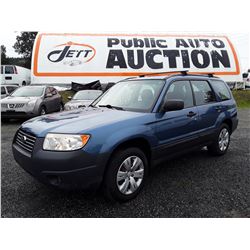 B3 --  2008 SUBARU FORESTER 2.5X , Blue , 145700  KM's