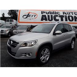 H1 --  2010 VW TIGUAN SE , Silver , 133201  KM's