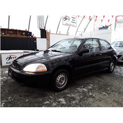 N4 --  1996 HONDA CIVIC CX , Black , 272524  KM's