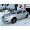 Image 1 : A2 --  2005 TOYOTA COROLLA CE SEDAN, SILVER, 299,999 KM's ODO STOPPED "NO RESERVE"