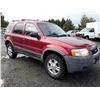 Image 2 : A2 --  2001 FORD ESCAPE XLT , Red , 323565  KM's