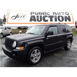 K2 --  2008 JEEP PATRIOT SPORT , Black , 187895  KM's