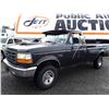 Image 1 : A12I --  1995 FORD F150 LONG BOX 4X4 , Black , 223314  KM's