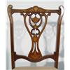 Image 2 : Set of four Victorian inlaid mahogany lyre back dining chairs with upholstered seats
