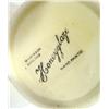 Image 2 : Pair of Clarice Cliff design honeyglaze pottery beakers, painted with flowers, printed factory marks