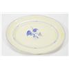 Image 1 : Oval Clarice Cliff Bizarre 'Islands' patterned meat plate, printed factory mark to back, 35cm long