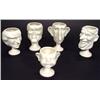 Image 1 : Set of five white glazed pottery Spitting Image egg cups, Princess Diana and Charles, Fergie,  Princ
