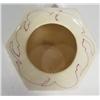 Image 3 : Hexagonal Gouda pot hand painted with a continuous band of Art Nouveau style flowers, painted factor