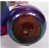 Image 2 : Three Siddy Langley graduated iridescent glass bottles and stoppers, etched marks to bases, largest 